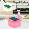 Transparent Kitchen Liquid Dispenser with Sponge (Mix/Random colour)